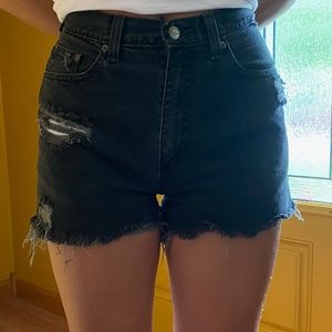 High Waisted Cutoff Shorts